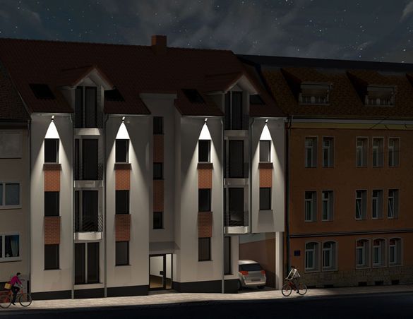 Doppelhaushälfte in Sarstedt - in der Nacht